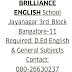 Brilliance English School, Bengalore, Wanted Teachers